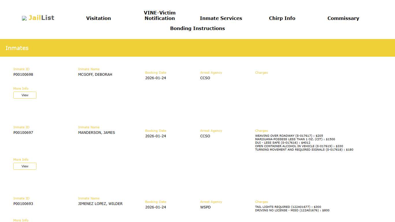 Cherokee County Inmate Search